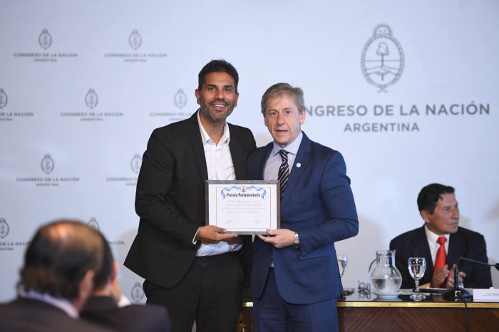 Entrega de Premios Parlamentarios, Buenos Aires, Argentina, el 21 de Abril del 2026.-
Foto:Luciano Ingaramo / Comunicacin Institucional Senado.