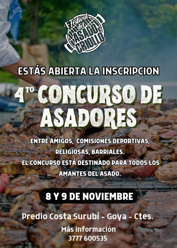 4to concurso de asadores de goya