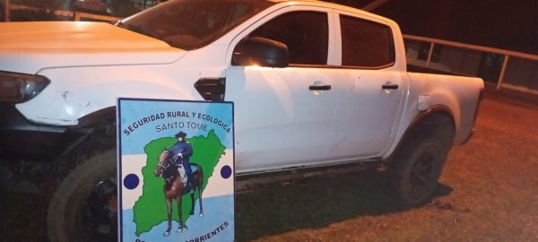 SANTO TOME camioneta y armas de fuego secuestradas (1)