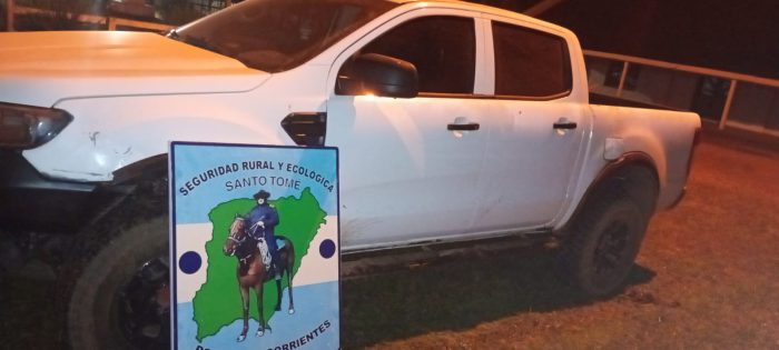 SANTO TOME camioneta y armas de fuego secuestradas (1)