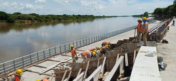 TRABAJOS DEL PRODEGO3 avance de obra en nueva costanera de goya
