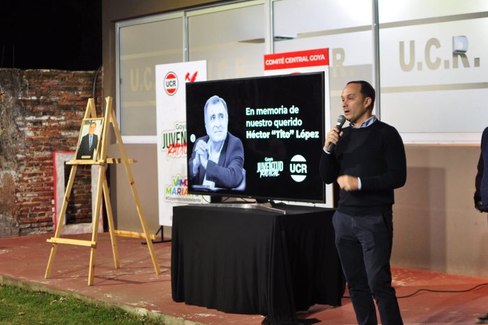 homenaje a Tito Lopez de la UCR Goya 1