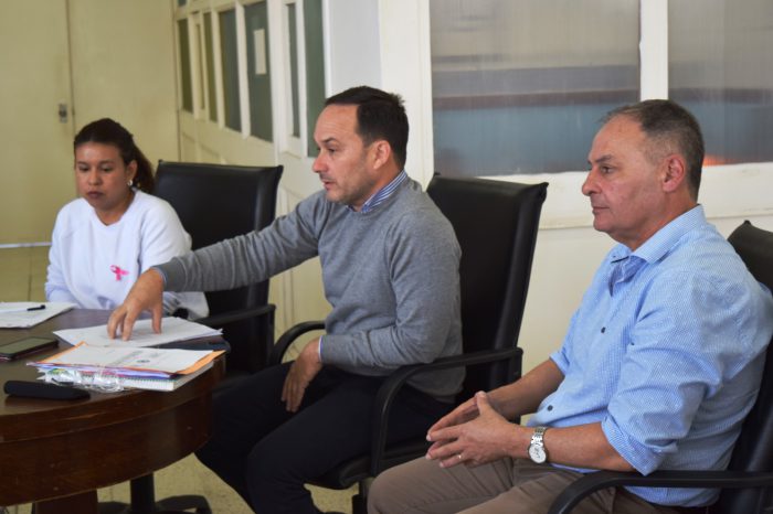primera radicacion historica de Goya reunion del Intendente con Concejales 1